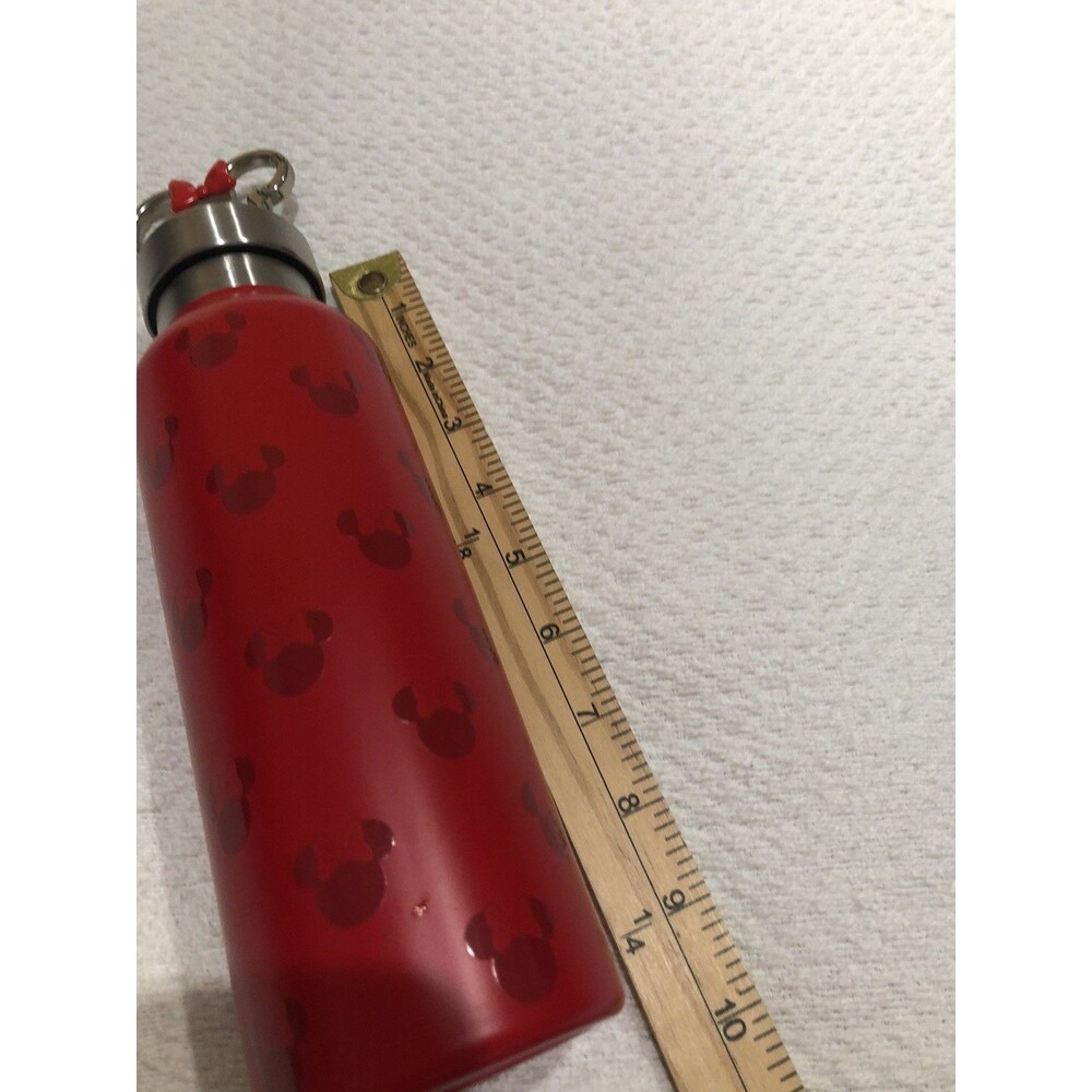 Disney Parks Minnie Mouse Stainless Steel Water Bottle With Clip 19oz